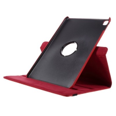 Apple iPad Pro 9.7" atverčiamas, sukiojamas 360 laipsnių, raudonas odinis dėklas - stovas / Priedai.lt