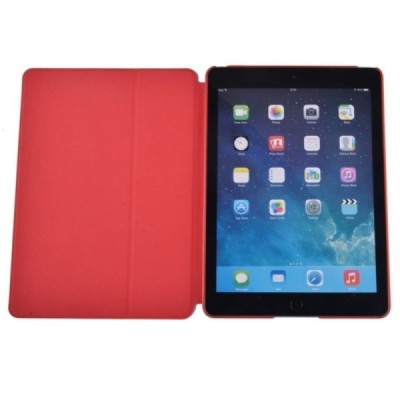 Prabangus „Devia“ serijos odinis atverčiamas raudonas Apple iPad Pro 9.7 dėklas / Priedai.lt