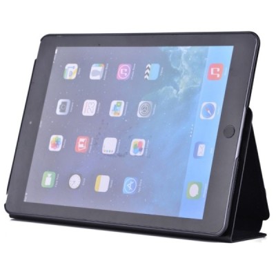 Prabangus „Devia“ serijos odinis atverčiamas juodas Apple iPad Pro 9.7" dėklas / Priedai.lt