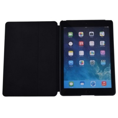 Prabangus „Devia“ serijos odinis atverčiamas juodas Apple iPad Pro 9.7" dėklas / Priedai.lt