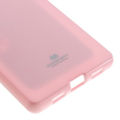 Huawei P8 Lite Mercury šviesiai rožinis kieto silikono TPU dėklas - nugarėlė / Priedai.lt