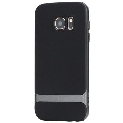 „Rock“ Royce sustiprintos apsaugos Samsung Galaxy S7 (G930) juodas pilkos spalvos apvadais kieto silikono (TPU) ir plastiko dėkl