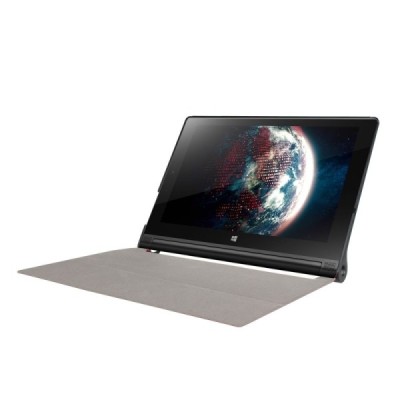 Lenovo Yoga Tab 3 10,1 (YT3-X50L) atverčiamas juodas odinis dėklas (sulankstomas) / Priedai.lt