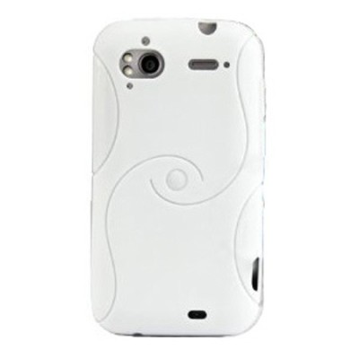 HTC Sensation baltas raštuotas dėklas / Priedai.lt