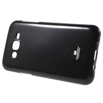 Samsung Galaxy J7 (J700) Mercury juodas kieto silikono tpu dėklas - nugarėlė / Priedai.lt