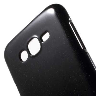 Samsung Galaxy J7 (J700) Mercury juodas kieto silikono tpu dėklas - nugarėlė / Priedai.lt