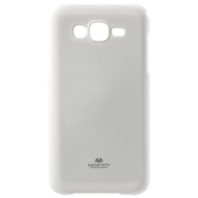 Samsung Galaxy J7 (J700) Mercury baltas kieto silikono tpu dėklas - nugarėlė / Priedai.lt