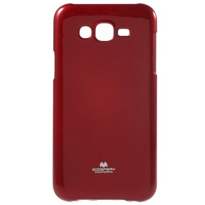 Samsung Galaxy J7 (J700) Mercury raudonas kieto silikono tpu dėklas - nugarėlė / Priedai.lt
