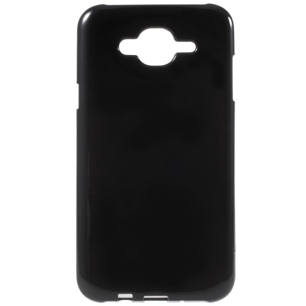 Kieto silikono (TPU) dėklas - juodas (Galaxy J7 2015)