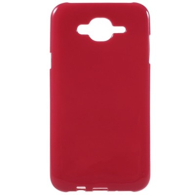 Samsung Galaxy J7 (J700) kieto silikono TPU raudonas dėklas - nugarėlė / Priedai.lt
