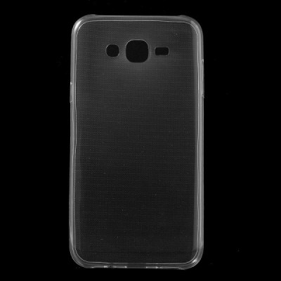 Samsung Galaxy J7 (J700) skaidrus (permatomas) kieto silikono TPU ploniausias pasaulyje dėklas / Priedai.lt