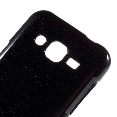 Samsung Galaxy J2 (J200) Mercury juodas kieto silikono tpu dėklas - nugarėlė / Priedai.lt