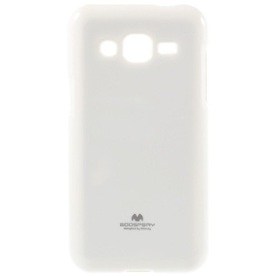 Samsung Galaxy J2 (J200) Mercury baltas kieto silikono tpu dėklas - nugarėlė / Priedai.lt