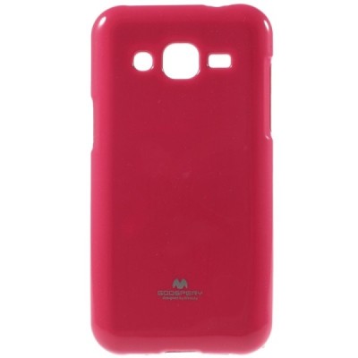 Samsung Galaxy J2 (J200) Mercury tamsiai rožinis kieto silikono tpu dėklas - nugarėlė / Priedai.lt