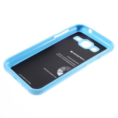 Samsung Galaxy J2 (J200) Mercury šviesiai mėlynas kieto silikono tpu dėklas - nugarėlė / Priedai.lt