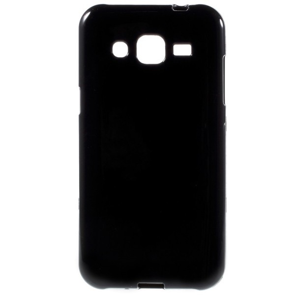 Kieto silikono (TPU) dėklas - juodas (Galaxy J2)