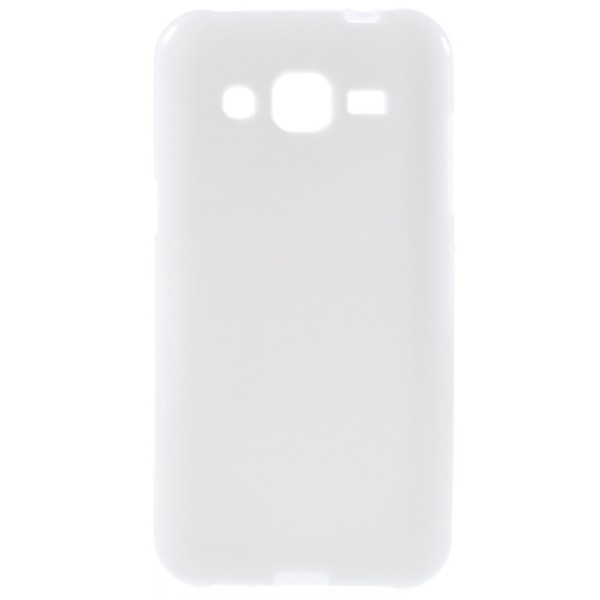 Kieto silikono (TPU) dėklas - baltas (Galaxy J2)