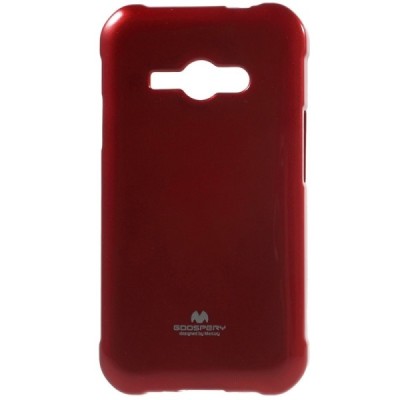 Samsung Galaxy J1 Ace (J110) Mercury raudonas kieto silikono tpu dėklas - nugarėlė / Priedai.lt