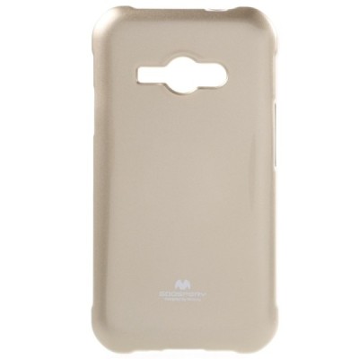 Samsung Galaxy J1 Ace (J110) Mercury auksinis kieto silikono tpu dėklas - nugarėlė / Priedai.lt