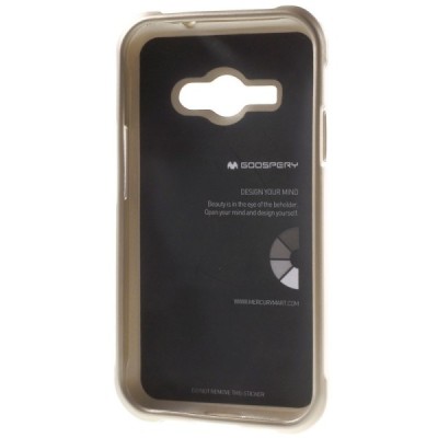 Samsung Galaxy J1 Ace (J110) Mercury auksinis kieto silikono tpu dėklas - nugarėlė / Priedai.lt