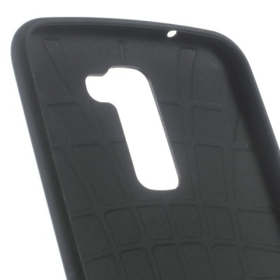 LG K10 (K420N) spalvotas kieto silikono TPU dėklas (nugarėlė) - Eifelis / Priedai.lt