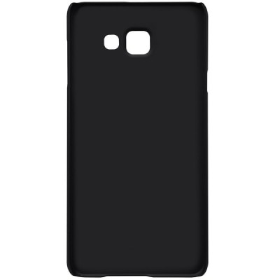 Samsung Galaxy A7 2016 (A710) Nillkin Frosted Shield juodas plastikinis dėklas + apsauginė ekrano plėvelė / Priedai.lt
