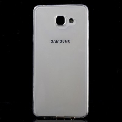 Samsung Galaxy A7 2016 (A710) skaidrus (permatomas) kieto silikono bespalvis dėklas / Priedai.lt