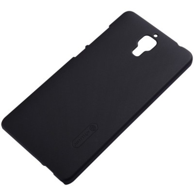 Xiaomi Mi 4 Nillkin Frosted Shield juodas plastikinis dėklas + apsauginė ekrano plėvelė / Priedai.lt