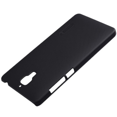 Xiaomi Mi 4 Nillkin Frosted Shield juodas plastikinis dėklas + apsauginė ekrano plėvelė / Priedai.lt