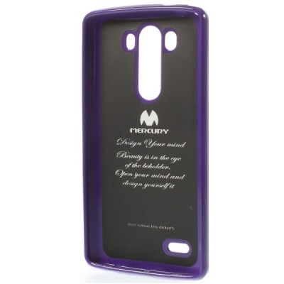 LG G3 D855 Mercury violetinis kieto silikono tpu dėklas - nugarėlė / Priedai.lt