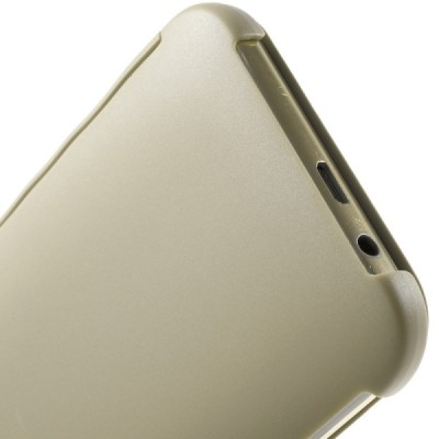 HTC One M9 Smart Dot View atverčiamas auksinis dėklas - knygutė / Priedai.lt