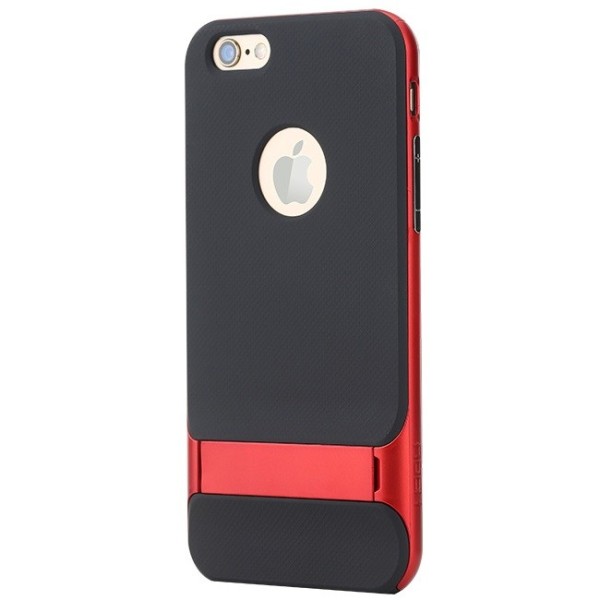 „Rock“ Royce Kickstand dėklas - juodas / raudonas (iPhone 6 / 6s)