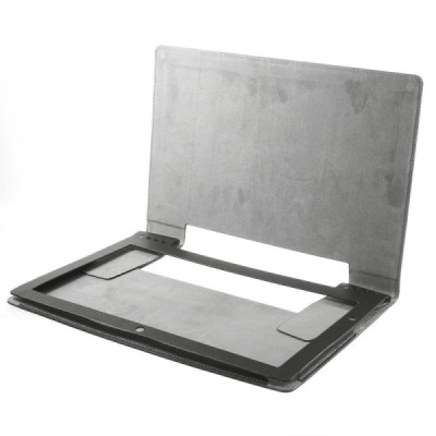 Lenovo Yoga Tablet 2 Pro 13.3 atverčiamas juodas odinis dėklas (sulankstomas) / Priedai.lt