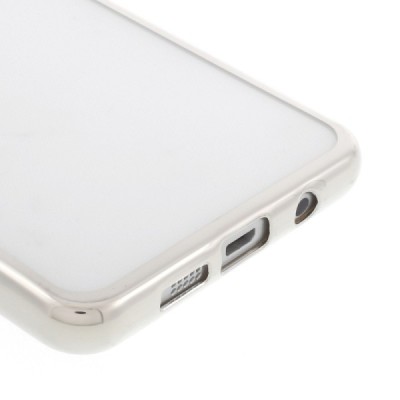 Samsung Galaxy A5 2016 (A510) silikoninis skaidrus TPU sidabrinis dėklas / Priedai.lt