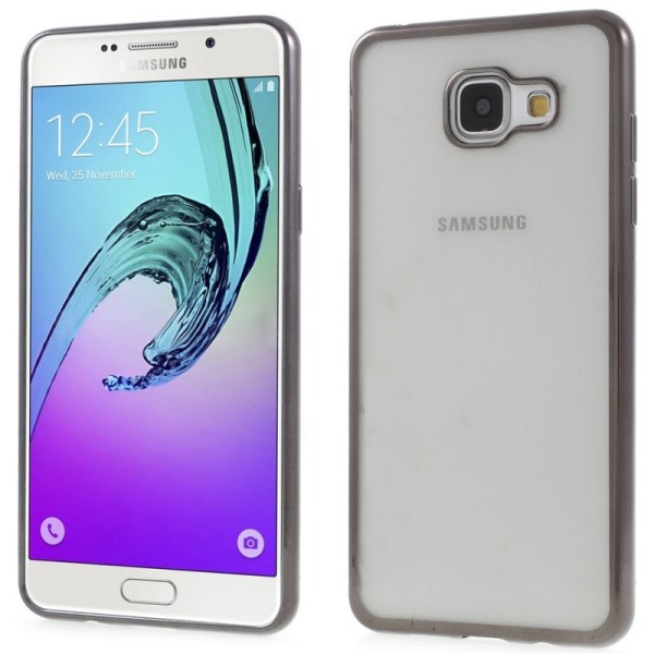 Skaidrus silikoninis (TPU) dėklas - pilkas (Galaxy A5 2016)