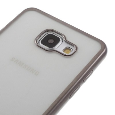 Samsung Galaxy A5 2016 (A510) silikoninis TPU skaidrus pilkas dėklas / Priedai.lt