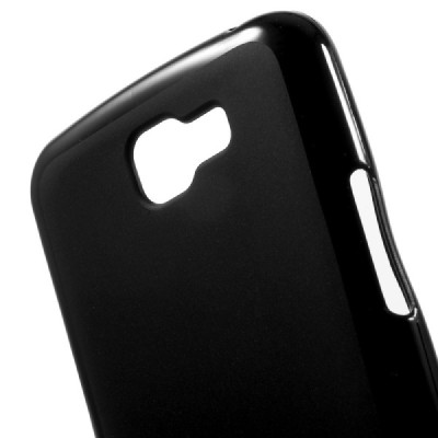 LG K4 (K120E) kieto silikono TPU juodas dėklas - nugarėlė / Priedai.lt