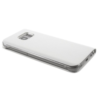 Samsung Galaxy S7 (G930) baltas odinis atverčiamas Smart Wallet dėklas - piniginė / Priedai.lt
