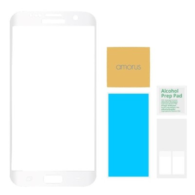 Samsung Galaxy S7 (G930) „Amorus“ 9H Tempered Glass sustiprintos apsaugos skaidrus, permatomas pilnai dengiantis apsauginis ekra
