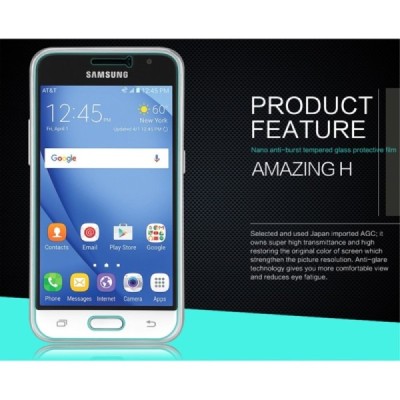 Samsung Galaxy J1 2016 (J120) „Nillkin“ H Tempered Glass sustiprintos apsaugos apsauginis ekrano stiklas 0,33 mm / Priedai.lt