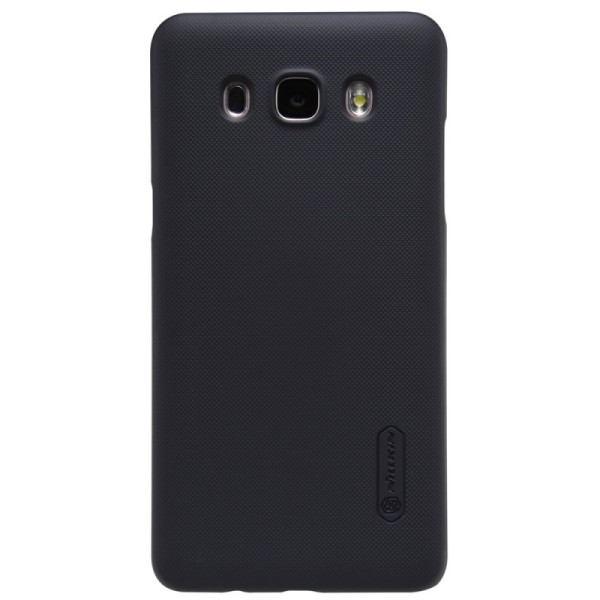 „Nillkin“ Frosted Shield dėklas - juodas + apsauginė ekrano plėvelė (Galaxy J5 2016)