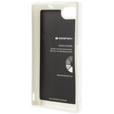 Sony Xperia Z5 Compact baltas Mercury kieto silikono (TPU) dėklas / Priedai.lt