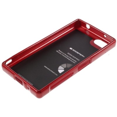 Sony Xperia Z5 Compact raudonas Mercury kieto silikono (TPU) dėklas / Priedai.lt