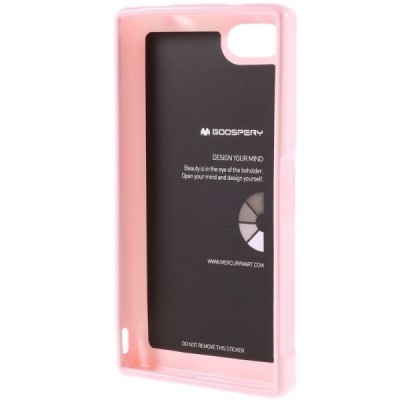 Sony Xperia Z5 Compact šviesiai rožinis Mercury kieto silikono (TPU) dėklas / Priedai.lt