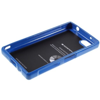 Sony Xperia Z5 Compact mėlynas Mercury kieto silikono (TPU) dėklas / Priedai.lt