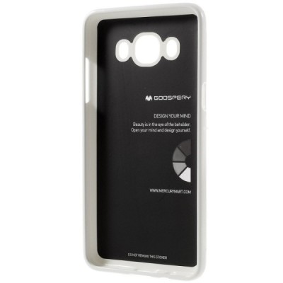Samsung Galaxy J5 2016 (J510) baltas Mercury kieto silikono (TPU) dėklas / Priedai.lt