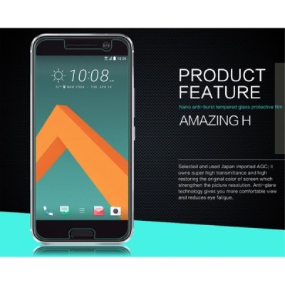 HTC 10 (HTC 10 Lifestyle) „Nillkin“ H Tempered Glass sustiprintos apsaugos apsauginis ekrano stiklas 0,33 mm / Priedai.lt