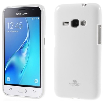 Samsung Galaxy J1 2016 (J120) baltas Mercury kieto silikono (TPU) dėklas / Priedai.lt