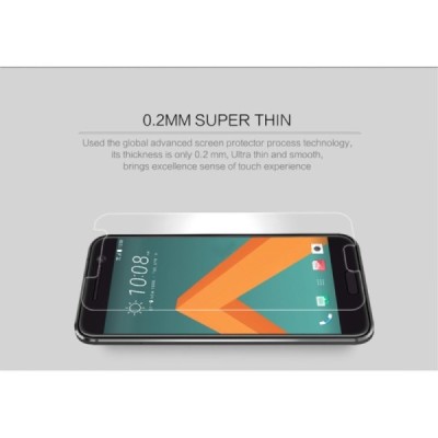 HTC 10 (HTC 10 Lifestyle) „Nillkin“ Amazing 9H PE+ Tempered Glass sustiprintos apsaugos apsauginis ekrano stiklas 0,2 mm / Pried