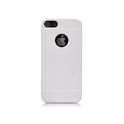 Baltas „Nillkin“ Frosted Shield serijos Apple iPhone SE (5, 5s) dėklas (dėkliukas) su apsaugine ekrano plėvele / Priedai.lt